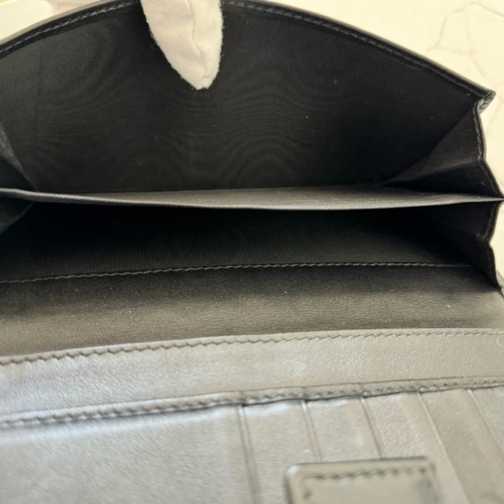 Authentic Gucci GG Guccissima Leather Black Long Wallet FULL INCLUSION W COA EUC - Picture 7 of 8